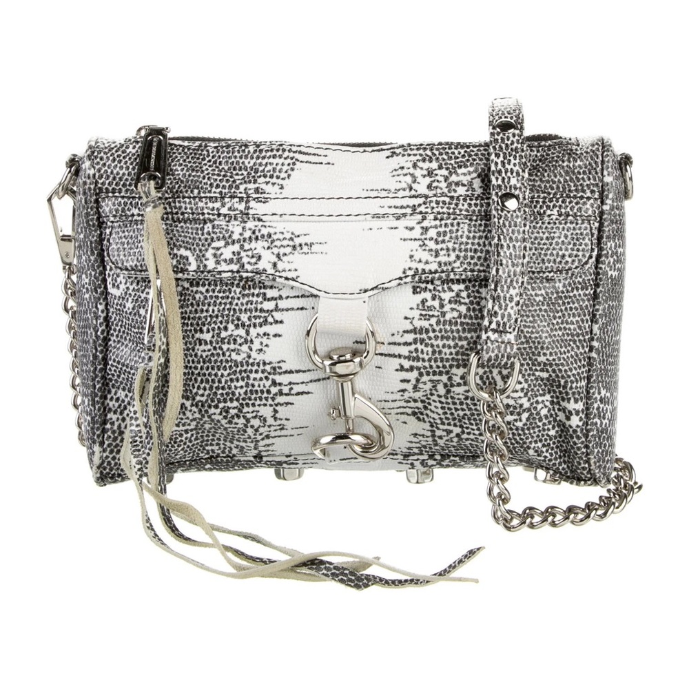 Rebecca Minkoff Women's Mini M.A.C. Cross Body Bag in Grey Python